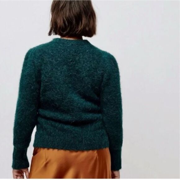 ✨Point Sur alpaca-blend crewneck emerald green sz xs sweater✨ - Picture 3 of 8